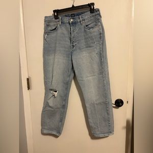 Gap Light Wash Cheeky Straight Jeans